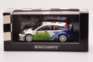 Ford Focus RS WRC #4 R. Kresta / J. Tomanek Rally Monte Carlo 2005 Minichamps 1:43 400058404 Metalas - nuotrauka 4 iš 4