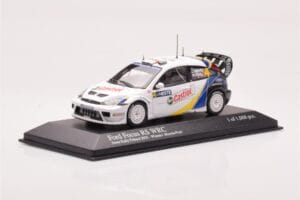 Ford Focus RS WRC #4 M. Martin / M. Park Neste Rally Finland Winners 2003 Minichamps 1:43 400038304 Metalas - nuotrauka 2 iš 4