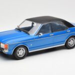 Ford Granada Mk1 Metalinis Mėlynas Matinis Juodas MCG 1:18