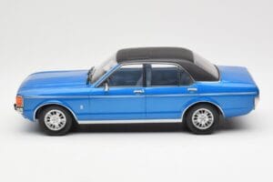 Ford Granada Mk1 Metalinis Mėlynas Matinis Juodas MCG 1:18 MCG18394 Metalas - nuotrauka 3 iš 6