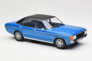 Ford Granada Mk1 Metalinis Mėlynas Matinis Juodas MCG 1:18 MCG18394 Metalas - nuotrauka 4 iš 6