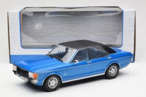Ford Granada Mk1 Metalinis Mėlynas Matinis Juodas MCG 1:18 MCG18394 Metalas - nuotrauka 6 iš 6