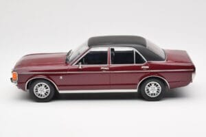 Ford Granada Mk1 Metalinis Tamsiai Raudonas Matinis Juodas MCG 1:18 MCG18393 Metalas - nuotrauka 3 iš 6