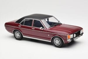 Ford Granada Mk1 Metalinis Tamsiai Raudonas Matinis Juodas MCG 1:18 MCG18393 Metalas - nuotrauka 4 iš 6