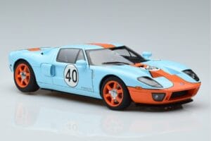 Ford GT Gulf Livery AUTOart 1:18 80513 Metalas - nuotrauka 5 iš 8