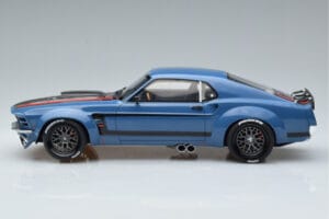 Ford Mustang Boss Cobra Ruffian Cars Mėlynas GT Spirit 1:18 GT426 Derva - nuotrauka 3 iš 6