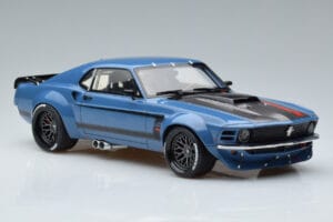 Ford Mustang Boss Cobra Ruffian Cars Mėlynas GT Spirit 1:18 GT426 Derva - nuotrauka 4 iš 6
