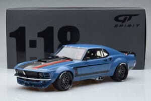 Ford Mustang Boss Cobra Ruffian Cars Mėlynas GT Spirit 1:18 GT426 Derva - nuotrauka 6 iš 6
