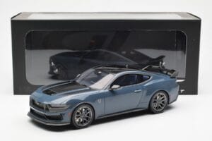 Ford Mustang Dark Horse Vapor Mėlynas Metallic GT Spirit 1:18 GT454 Derva - nuotrauka 6 iš 6