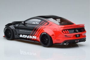 Ford Mustang S550 LB Works Liberty Walk Advan GT Spirit 1:18 KJ035 Derva - nuotrauka 5 iš 6