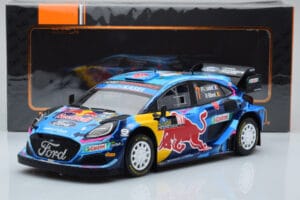 Ford Puma Rally1 WRC #7 P-L. Loubet / N. Gilsoul Rally Sweden 2023 IXO 1:18 18RMC154B Metalas - nuotrauka 6 iš 6