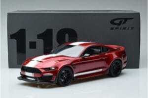 Ford Mustang S550 Shelby Super Snake Raudonas GT Spirit 1:18 GT397 Derva - nuotrauka 6 iš 6