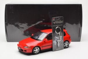 Honda Civic EG6 VTEC Raudonas LCD 1:18 LCD18018-RE Metalas - nuotrauka 11 iš 11