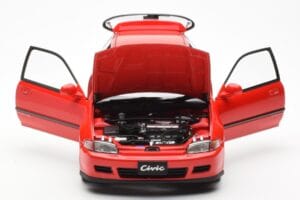 Honda Civic EG6 VTEC Raudonas LCD 1:18 LCD18018-RE Metalas - nuotrauka 5 iš 11