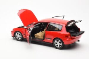 Honda Civic EG6 VTEC Raudonas LCD 1:18 LCD18018-RE Metalas - nuotrauka 8 iš 11