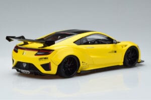 Honda NSX NC1 LB Works Liberty Walk Geltonas GT Spirit 1:18 KJ034 Derva - nuotrauka 2 iš 6