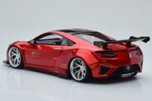 Honda NSX NC1 Liberty Walk Candy Raudonas GT Spirit 1:18 GT245 Metalas - nuotrauka 5 iš 6