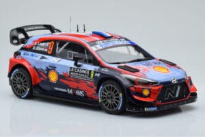 Hyundai i20 Coupe WRC #9 S. Loeb / I. Galmiche Rally Monte Carlo 2020 IXO 1:18 18RMC067B Metalas - nuotrauka 4 iš 6