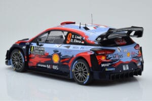 Hyundai i20 Coupe WRC #9 S. Loeb / I. Galmiche Rally Monte Carlo 2020 IXO 1:18 18RMC067B Metalas - nuotrauka 5 iš 6