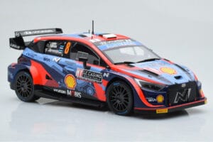 Hyundai i20 N Rally1 #8 O. Tanak / M. Jarveoja Rally Monte Carlo 2022 IXO 1:18 18RMC113 Metalas - nuotrauka 4 iš 6