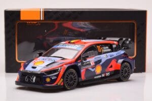 Hyundai i20 N Rally1 #11 T. Neuville / M. Wydaeghe Rally Monte Carlo 2023 IXO 1:18 18RMC153A Metalas - nuotrauka 6 iš 6