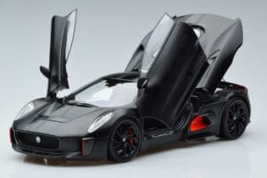 Jaguar C-X75 Juodas Almost Real 1:18 810605 Metalas - nuotrauka 2 iš 7