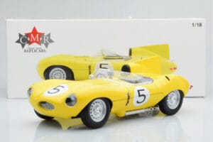Jaguar D-Type #5 Ecurie Nationale Belge 24 Hours of Le Mans 1956 CMR 1:18 CMR143 Metalas - nuotrauka 6 iš 6