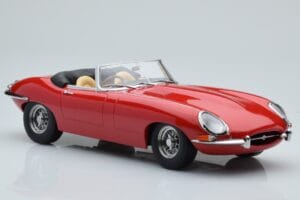 Jaguar E-Type Series 1 Roadster Raudonas KK-Scale 1:18 KKDC180482 Metalas - nuotrauka 4 iš 6