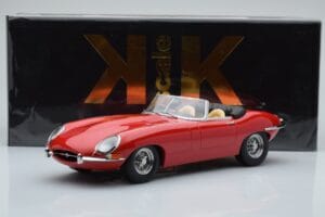 Jaguar E-Type Series 1 Roadster Raudonas KK-Scale 1:18 KKDC180482 Metalas - nuotrauka 6 iš 6