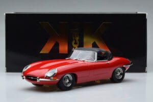 Jaguar E-Type Series 1 Roadster Raudonas KK-Scale 1:18 KKDC180484 Metalas - nuotrauka 6 iš 6