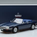 Jaguar XJS V12 Kabrioletas Mėlynas Metalinis Riboto Leidimo Norev 1:18 182636 Metalas - image 6 of 6