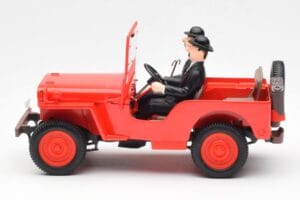 Jeep Willys Tintin 2 Figūrėlės UT Models 1:18 180150000 Metalas - nuotrauka 3 iš 6