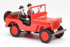 Jeep Willys Tintin 2 Figūrėlės UT Models 1:18 180150000 Metalas - nuotrauka 4 iš 6