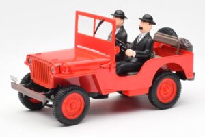 Jeep Willys Tintin 2 Figūrėlės UT Models 1:18