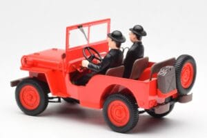 Jeep Willys Tintin 2 Figūrėlės UT Models 1:18 180150000 Metalas - nuotrauka 5 iš 6