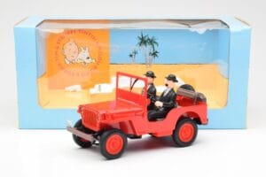 Jeep Willys Tintin 2 Figūrėlės UT Models 1:18 180150000 Metalas - nuotrauka 6 iš 6