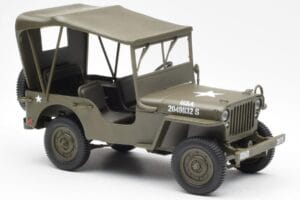 Jeep Willys Su Brezentu UT Models 1:18 180149002 Metalas - nuotrauka 4 iš 6