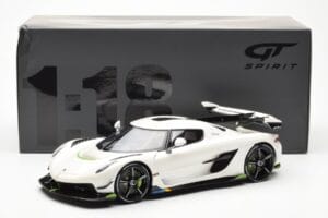 Koenigsegg Jesko Attack Baltas GT Spirit 1:18 GT389 Derva - nuotrauka 6 iš 6