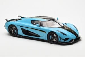 Koenigsegg Regera Baby Mėlynas GT Spirit 1:18 GT881 Derva - nuotrauka 4 iš 6
