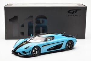 Koenigsegg Regera Baby Mėlynas GT Spirit 1:18 GT881 Derva - nuotrauka 6 iš 6