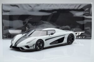 Koenigsegg Regera Pilkas Asia Exclusive GT Spirit 1:18 CLDC026 Derva - nuotrauka 5 iš 5