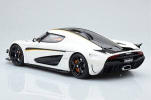 Koenigsegg Regera Baltas GT Spirit 1:18 GT391 Derva - nuotrauka 4 iš 5