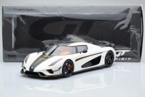 Koenigsegg Regera Baltas GT Spirit 1:18 GT391 Derva - nuotrauka 5 iš 5