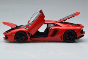 Lamborghini Aventador LP700-4 Andromeda Raudonas AUTOart 1:18 74669 Metalas - nuotrauka 4 iš 10