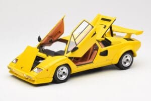Lamborghini Countach LP 5000 Quattrovalvole Geltonas Kyosho 1:18 08320Y Metalas - nuotrauka 2 iš 8