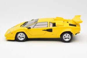 Lamborghini Countach LP 5000 Quattrovalvole Geltonas Kyosho 1:18 08320Y Metalas - nuotrauka 4 iš 8