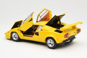 Lamborghini Countach LP 5000 Quattrovalvole Geltonas Kyosho 1:18 08320Y Metalas - nuotrauka 5 iš 8