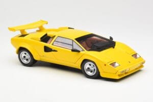 Lamborghini Countach LP 5000 Quattrovalvole Geltonas Kyosho 1:18 08320Y Metalas - nuotrauka 6 iš 8