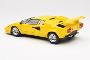 Lamborghini Countach LP 5000 Quattrovalvole Geltonas Kyosho 1:18 08320Y Metalas - nuotrauka 7 iš 8