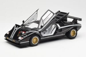 Lamborghini Countach LP 500R Juodas Kyosho 1:18 08320C Metalas - nuotrauka 2 iš 8